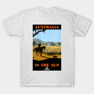 Vintage Travel Poster Australia in the sun T-Shirt